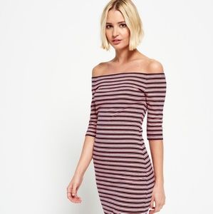 Superdry off shoulder dress